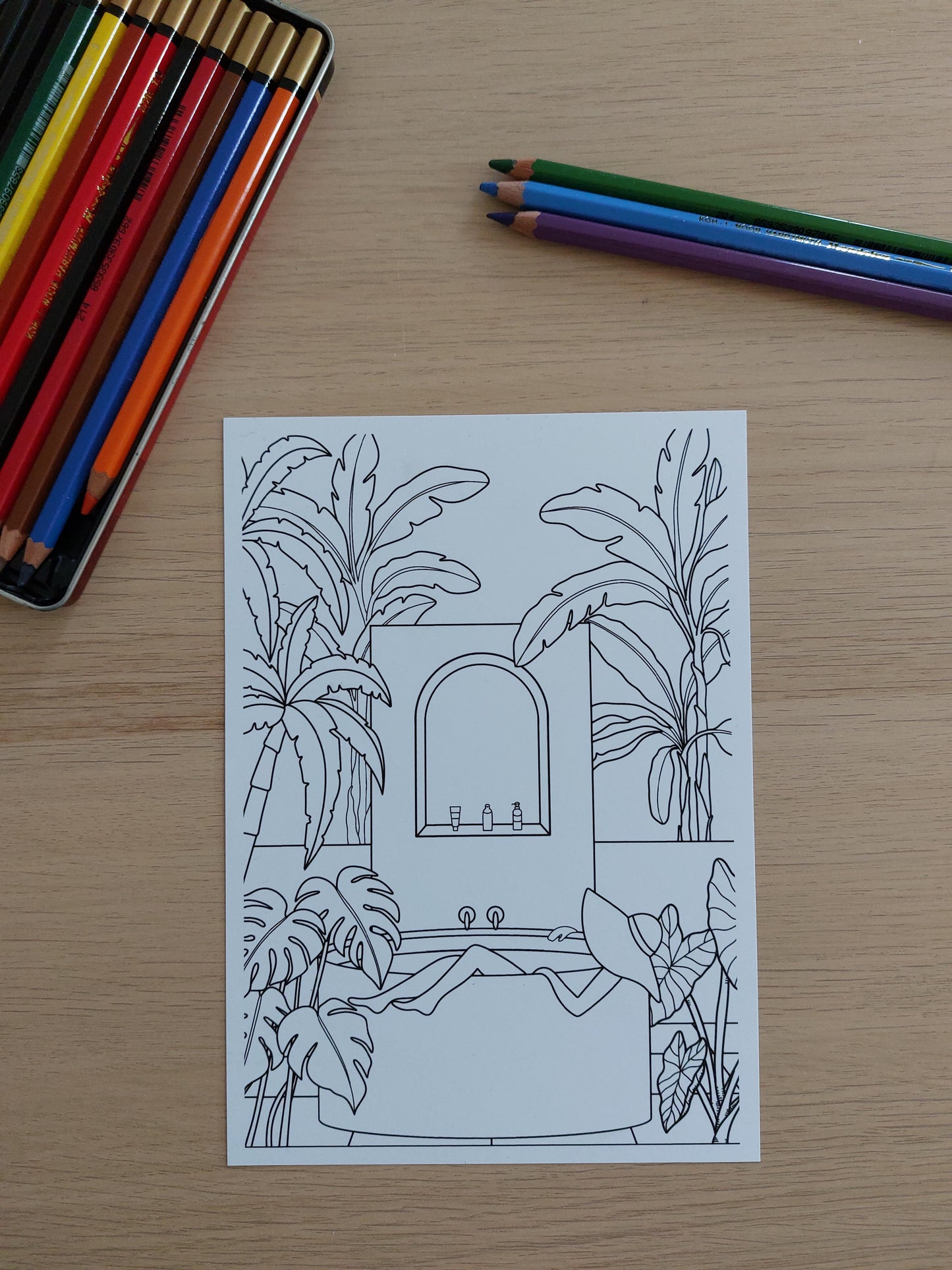 Coloriage - Jardin secret