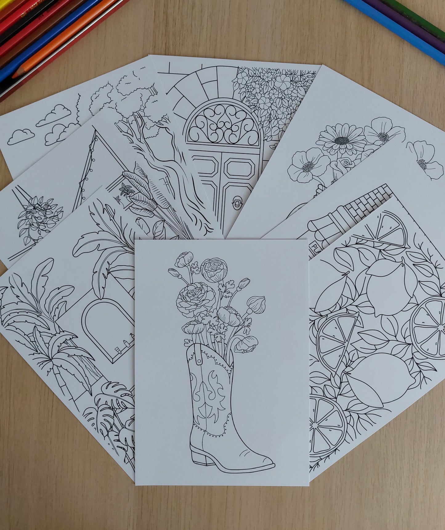 Coloriage - Jardin secret