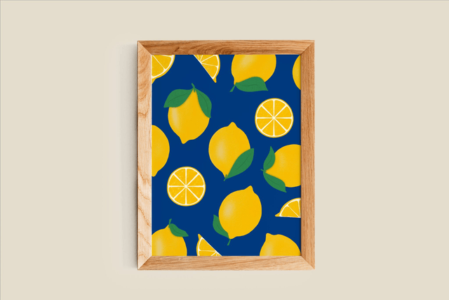 Dose de couleur - Citrons Affiche