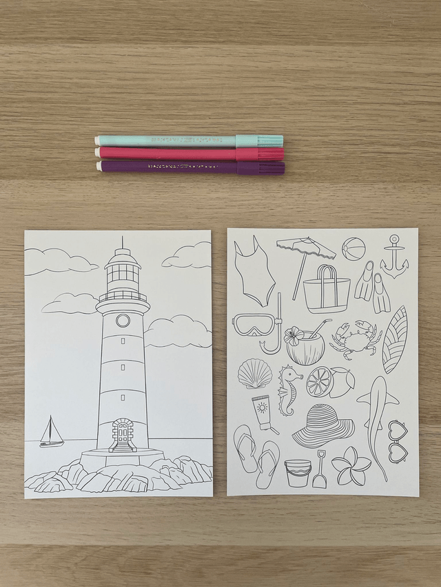 Coloriage - Évasion ensoleillée 