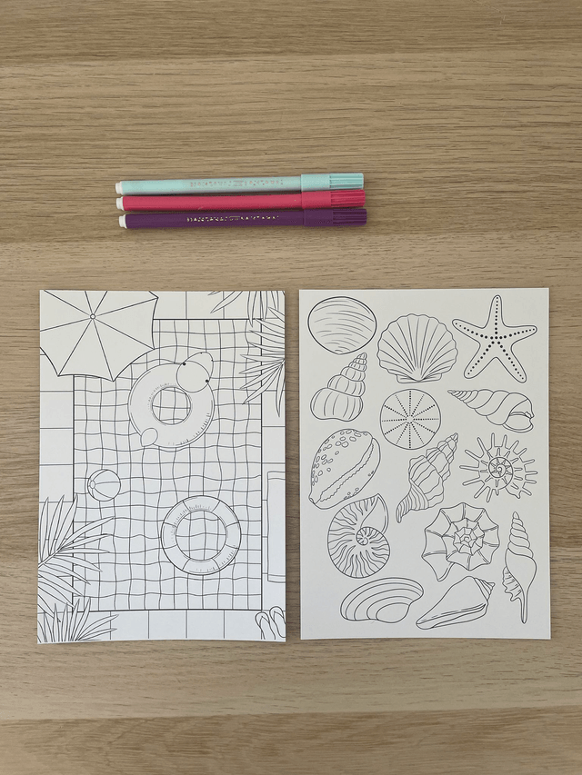 Coloriage - Évasion ensoleillée 