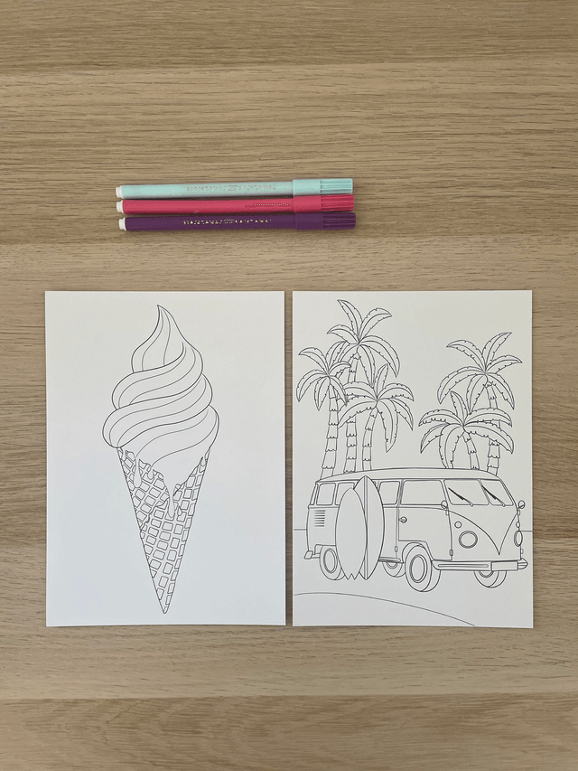 Coloriage - Évasion ensoleillée 