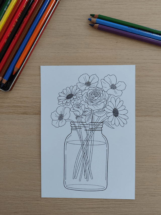 Coloriage - Jardin secret