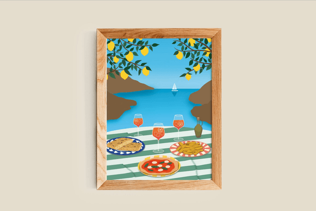Voyage Gourmand - Italie Affiche