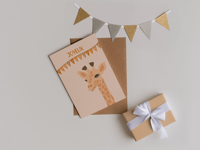 Feliz cumpleaños - Girafe Carte