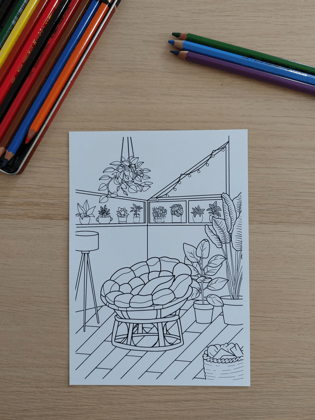 Coloriage - Jardin secret