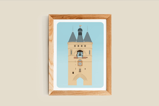Porte-bonheur - Bordeaux Grosse cloche Carte