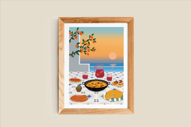 Voyage gourmand - Espagne Affiche