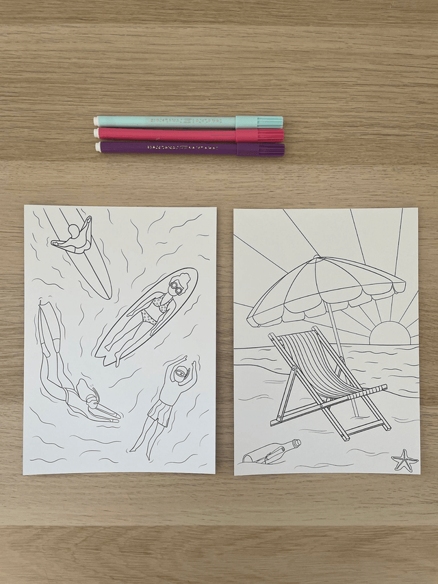 Coloriage - Évasion ensoleillée 