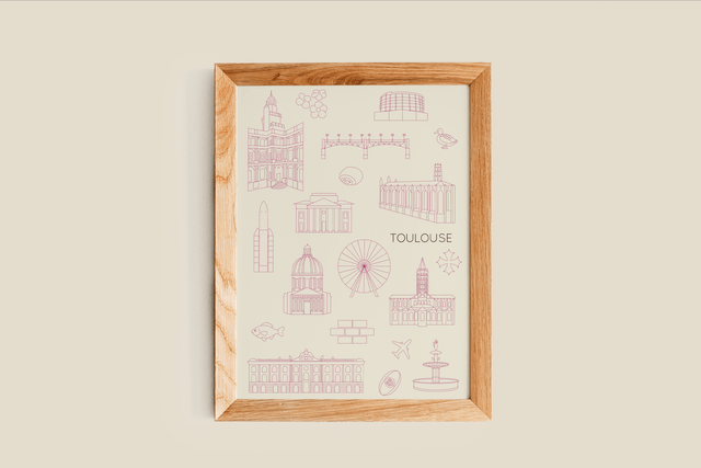 Balade en ville - Toulouse Affiche