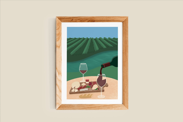 Voyage gourmand - Bordeaux Affiche