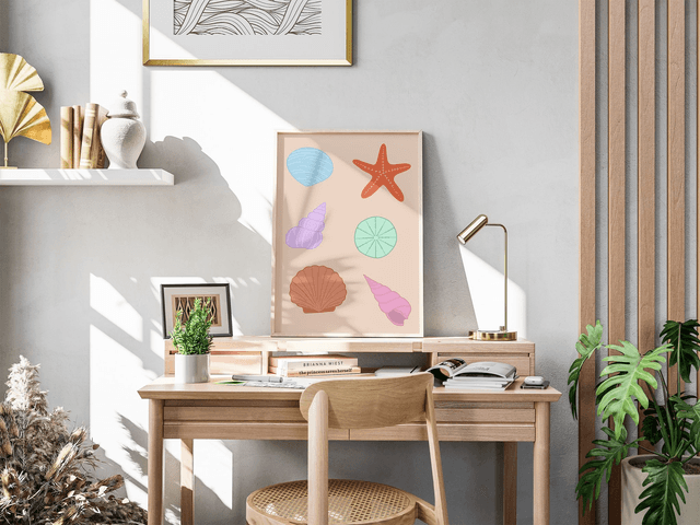 Dose de couleur - Coquillages Affiche