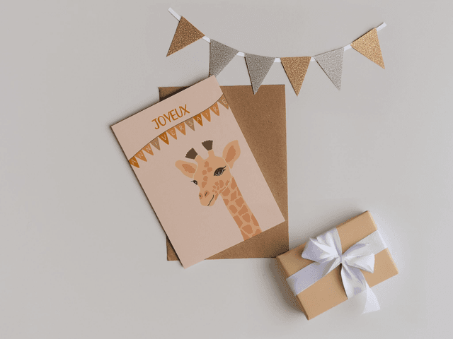 Feliz cumpleaños - Girafe Carte