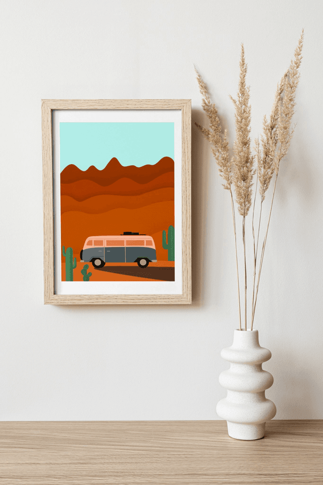 Au grand air - Van Carte Affiche