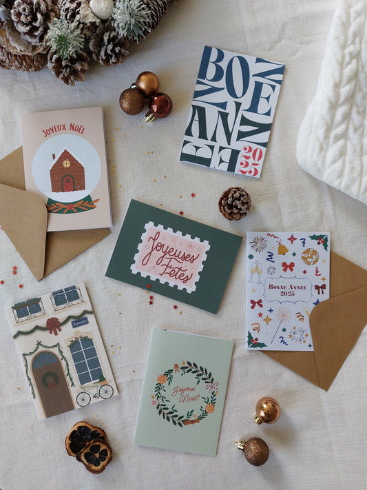 - Magie festive - Lot de 6 cartes